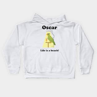 Oscar, Life is a beach. Kids Hoodie